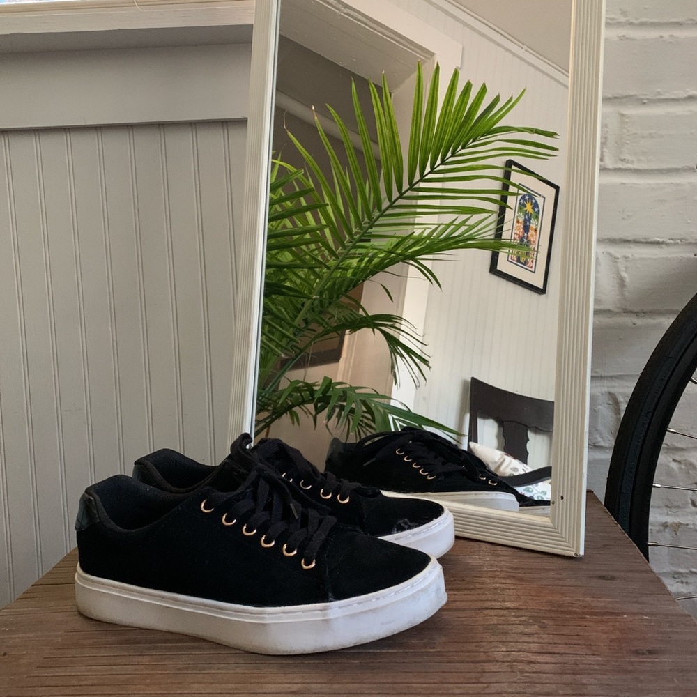 Black sneakers